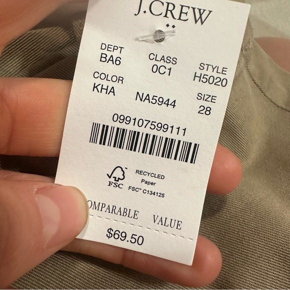 J crew khaki 9" flex chino short - Picture 3 of 3